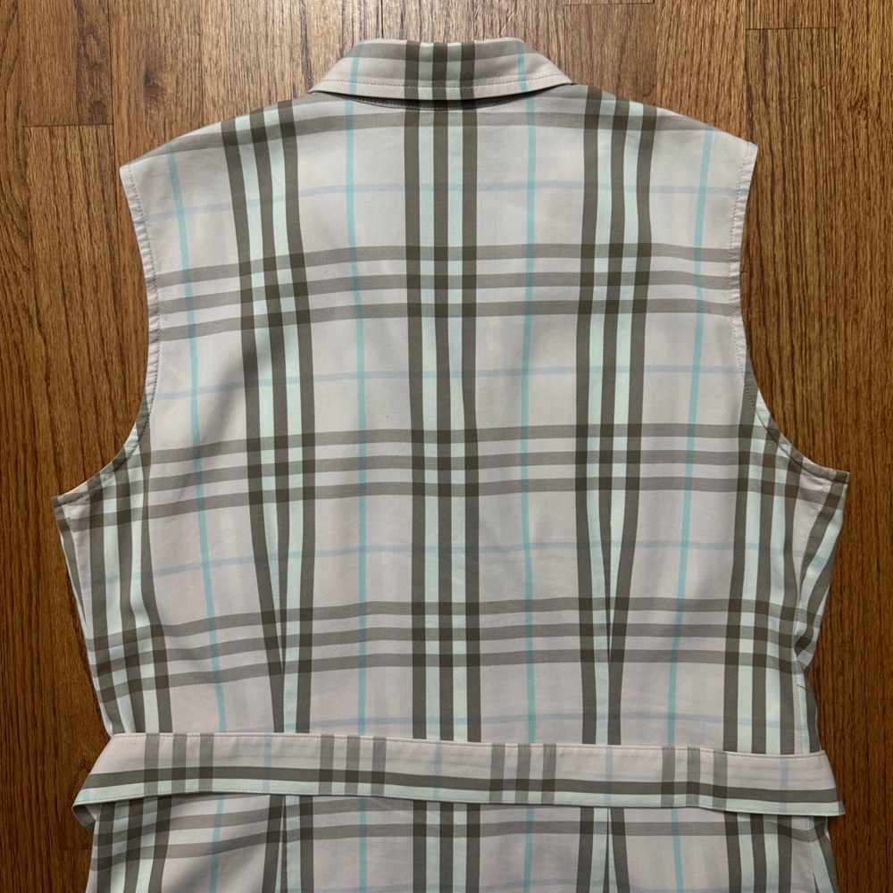 Burberry Pink Nova Check Plaid Print Knee Length Dress size 12 - Picture 11 of 16